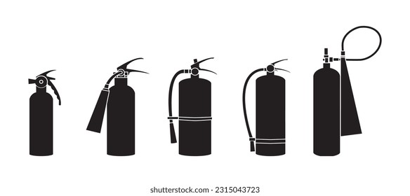 Firefighting, fire protection equipment, fire extinguisher, emergency signs. flame fighting tools vector illustration set.. Firefighter equipment
Vector 