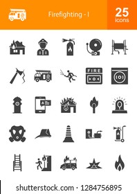 Firefighting Glyph Icons