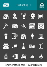 Firefighting Glyph Icons