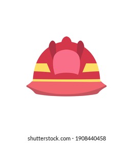 icono de casco de extinción de incendios de diseño de ilustraciones vectoriales de estilo de color