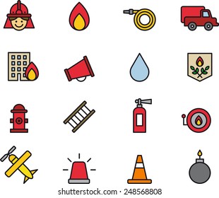 Firefighting icons