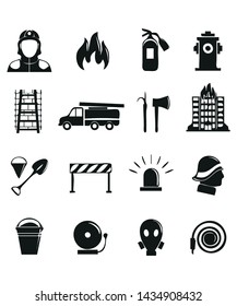 
Firefighting Icons vector symbol icon