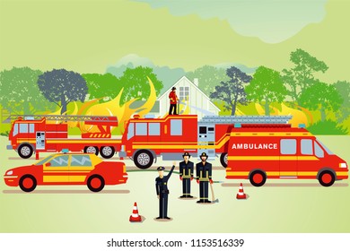 Firefighting operation in case of major fire