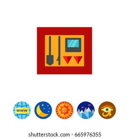 Firefighting tools icon