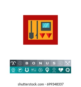 Firefighting tools icon