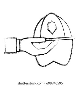 Firefigther helmet cartoon