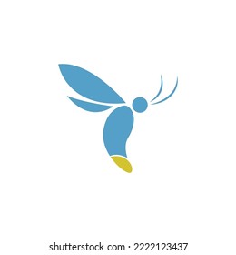 Icono de la luciérnaga vectorial