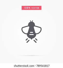 Firefly icon. insect symbol