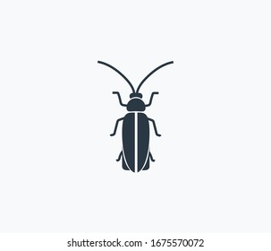 Firefly icon isolated on clean background. Firefly icon concept drawing icon in modern style. Vector illustration for your web mobile logo app UI design.