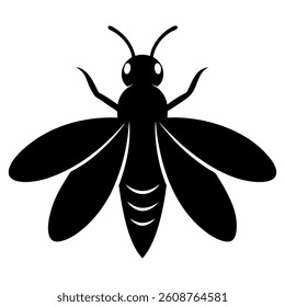 firefly icon silhouette vector logo on white background