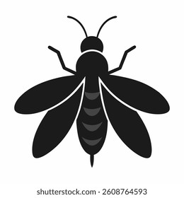 firefly icon silhouette vector on white background