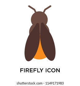 Firefly icon vector isolated on white background for your web and mobile app design, Firefly logo concept