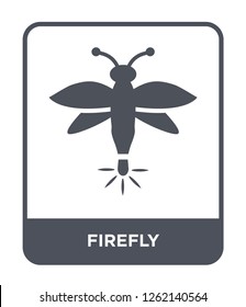 firefly icon vector on white background, firefly trendy filled icons from Summer collection, firefly simple element illustration