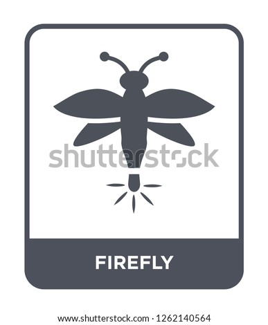firefly icon vector on white background, firefly trendy filled icons from Summer collection, firefly simple element illustration