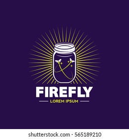 Firefly Jar Logo Sign Symbol Icon