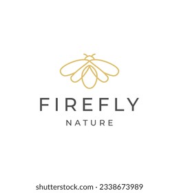 Firefly logo design icon vector