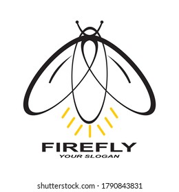 Firefly logo design template symbol.