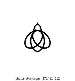 firefly logo icon - vector illustration