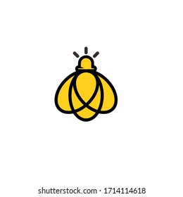 firefly logo icon - vector illustration