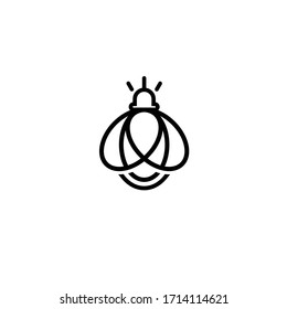 firefly logo icon - vector illustration