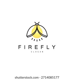 Firefly Logo Illustration Design Symbol Vektor
