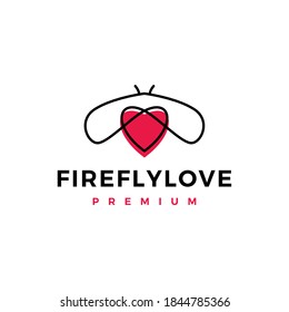 firefly love logo vector icon