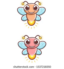 Firefly Mascot Character Illustration Design