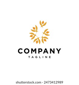 Firefly sun logo icon vector template.eps