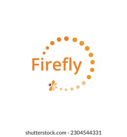 Firefly text logo icon vector template.eps