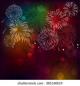 fireforks and happy new year