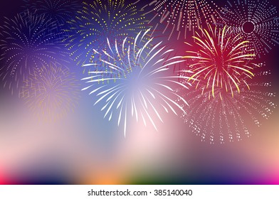 fireforks and happy new year