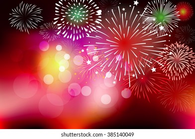 fireforks and happy new year