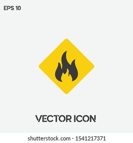 Fire,Gas button vector icon. Modern fire,gas vector logo. Ui/Ux. Premium quality.
