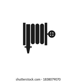 Firehose icon isolated on white background. Fire extinguisher symbol modern, simple, vector, icon for website design, mobile app, ui. Vector Illustration