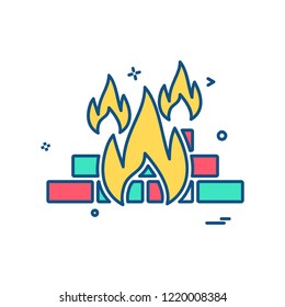 Fireicon design vector