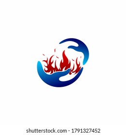 Fireman care icon - Vector illustration stock illustration stock illustration