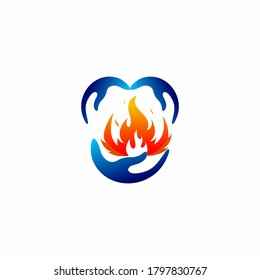 Fireman care icon - Vector illustration stock illustration stock illustration