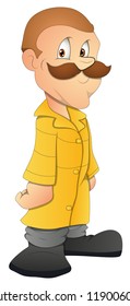Fireman - Cartoon Character- Vector Illustration