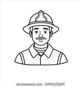 fireman coloring page for kids