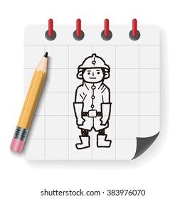 fireman doodle