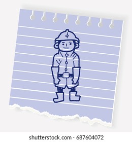 fireman doodle