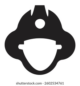 Fireman, firefighter flat icon illustration- vector