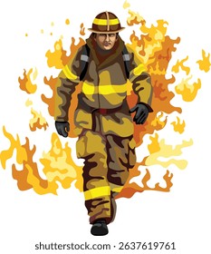 Fireman Firefighter Occupation People Action