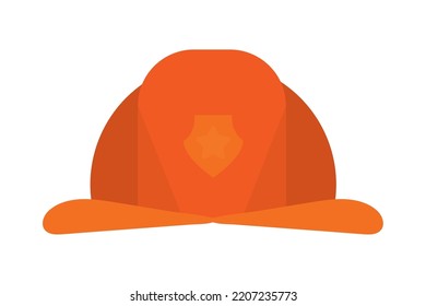 Fireman Hat Icon On White Background