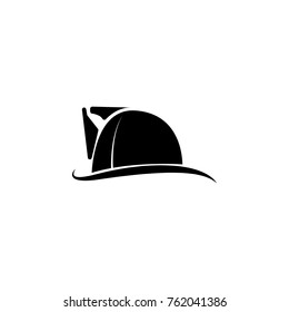 Fireman Hat Icon On White Background