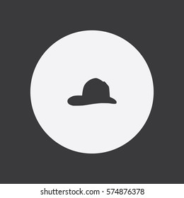 Fireman Hat icon silhouette vector illustration


