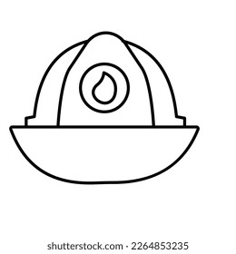 Fireman helmet Vector Icon easily modify

