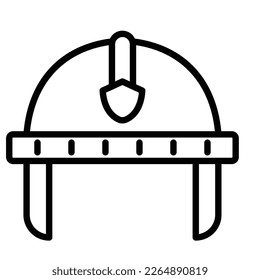 Fireman helmet Vector Icon easily modify
