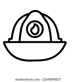 Fireman helmet Vector Icon easily modify

