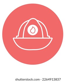 Fireman helmet Vector Icon easily modify
